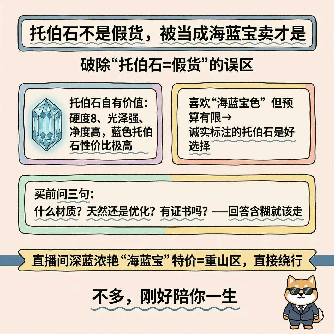 托帕石不是假货，被当成海