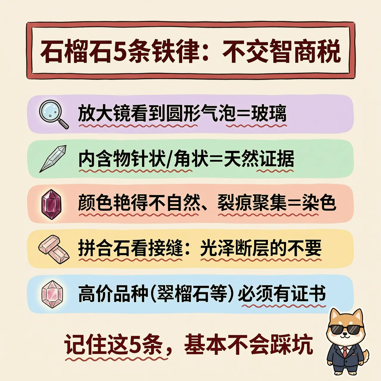 买石榴石前，记住这6