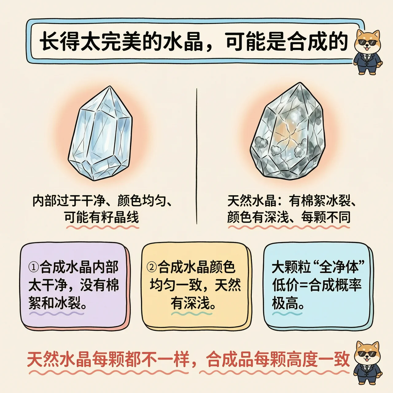 长得太完美的水晶，可能是