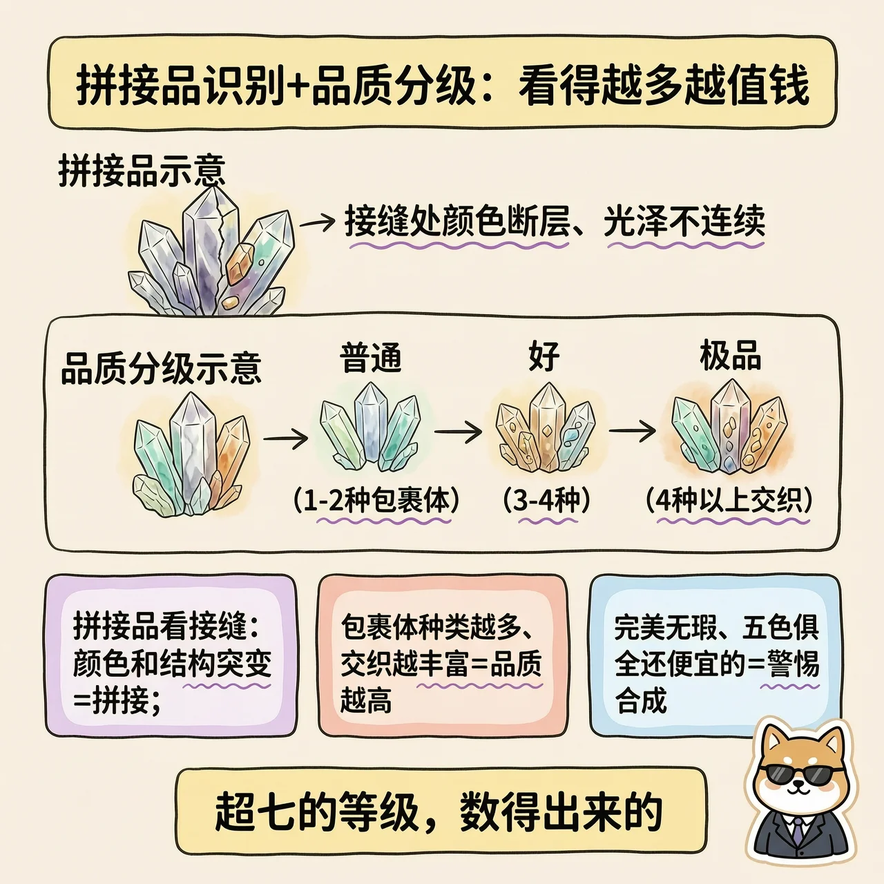 拼接超七和品质分级：