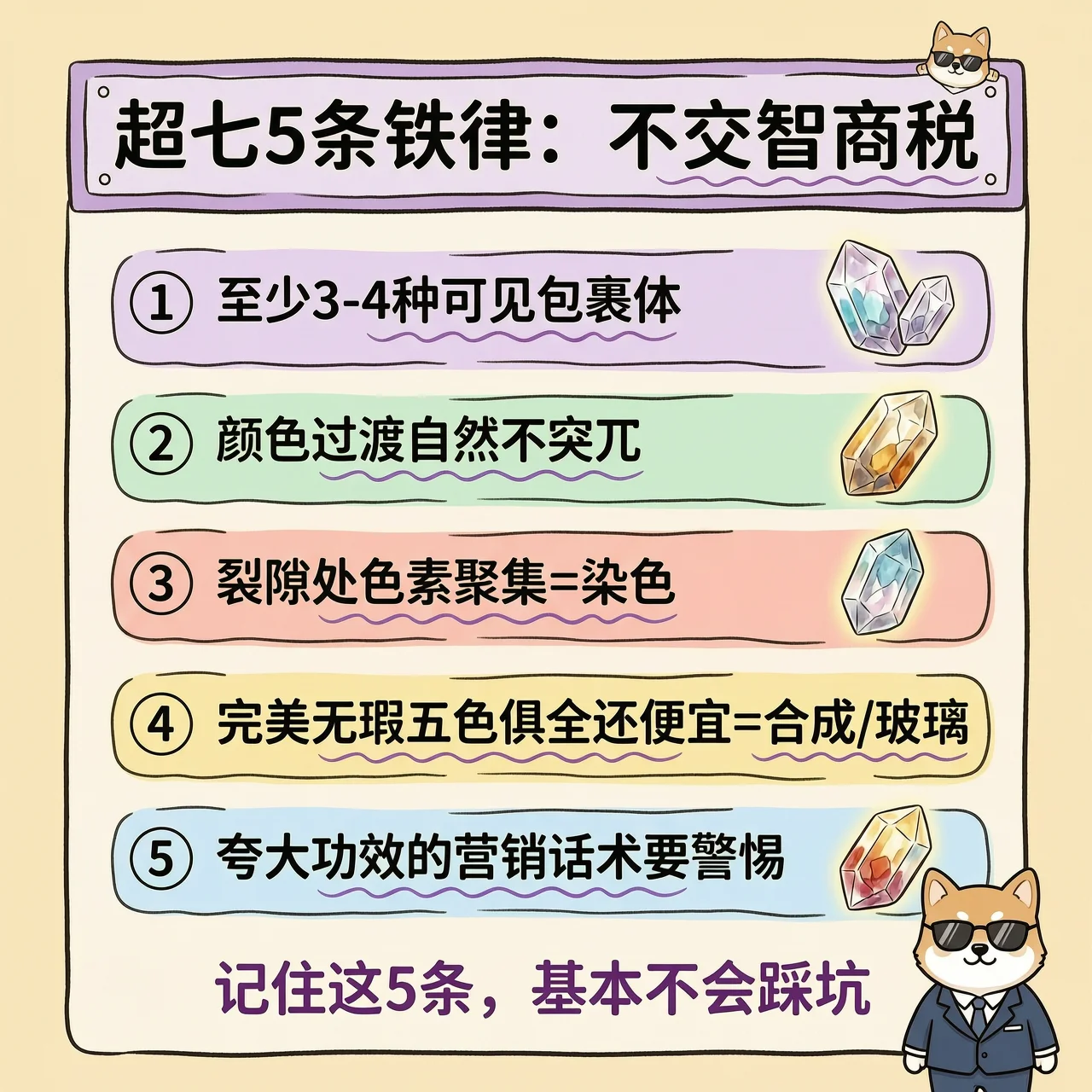 超七6条铁律：不交智
